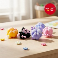 Cuddly Taba Cat Paw Plush Pinch Toy – Ultra Soft Stress Relief with PVC Bag Accessory