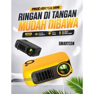 SMARTCOM - Mini Wifi Projector A2000 By SMARTCOM Screen Mirroring Full HD 1080P 800 Lumens
