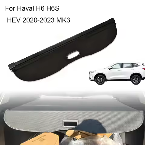 Auto Trunk Curtain Organizer Cover For Haval H6 H6S HEV 2020-2023 MK3 Rear Rack Partition Shelter Sh