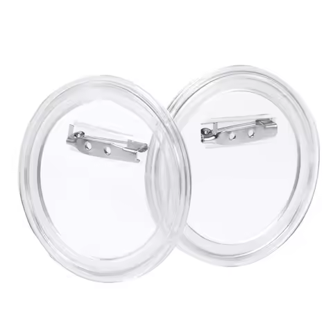 50pcs Blank Badge Pin Button Maker Parts Acrylic DIY Badge Button Parts Material for Button Press Ma