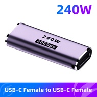 FONKEN USB4.0 40Gbps Type C to USB C PD3.1 Adapter Connector 240W 8K 60Hz Fast Charging Converter fo
