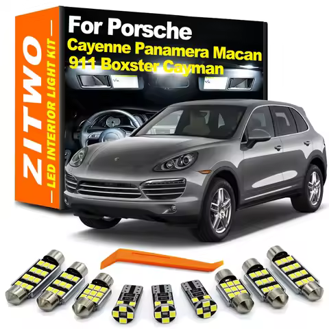Complete Car Bulb LED Interior Map Reading Light Kit For Porsche Cayenne Panamera Macan Boxster Caym