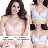 Maternity Nursing Bra - Wireless 2 Way Opening Bra (34B-40D)
