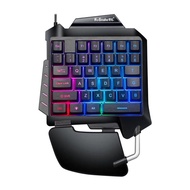 G92 One Hand Game Mechanical Keyboard USB Wired Gaming Portable Ergonomic LED Backlight Mini PC Keyb