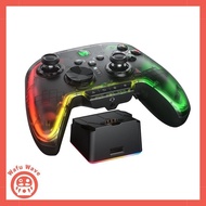 BIGBIG WON Rainbow 2 Pro is a wireless Switch controller, compatible with Nintendo Switch/PC Windows/Android/iOS via Bluetooth. It is a wired PC gaming controller with 6-axis gyro, vibration, turbo, NFC, and wake-up functions.