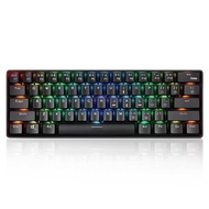 61 Keys Mechanical Keyboard USB Wired 2.4G Wireless Dual Mode Mechanical Keyboard with RGB Effect Mu