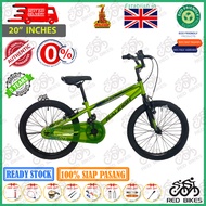 Raleigh Rider BMX Bike 20" Inch Bicycle With Single Speed / Green , Red , Blue