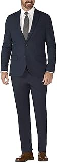 H26 Men's Big & Tall Tailored Fit Premium Stretch Suit Jacket - (Blue) - (42R)