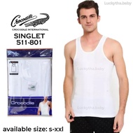Crocodile singlet Adult Men s-xxl T-Shirt In crocodile 801/crocodile singlet 100% original, crocodile Undershirt For Men