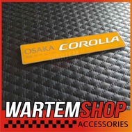 OSAKA COROLLA LONG STAINLESS CAR EMBLEM