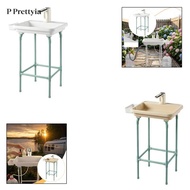 P Prettyia SiaBiced Portable Sink Dishwashing Garden Kitchen Utility Sink Versatile with Facuet Yard