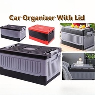 Foldable Storage Box 35L 45L PP Material Waterproof Stackable Organizer Ventilated Camping Container