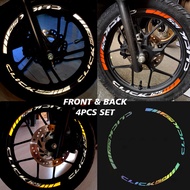 Honda Click 125/150 Mags Sticker Decals PAIR - Front and Back rim sticker motorcycle stickershonda click 125i accessories