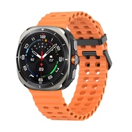 NO Gaps ซิลิโคน สายนาฬิกา For Samsung Galaxy Watch Ultra LTE 47mm สาย Breathable Sport นาฬิกา สมาร์ท