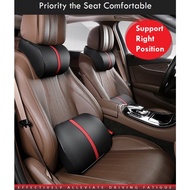 Toyota Veloz Car Seat Neck Pillow Headrest Pillow Back Cushion Neck Pain Relief Back Support Memory Foam
