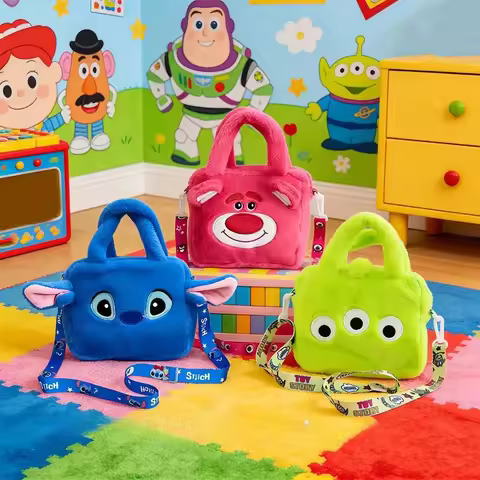 Disney Stitch Lotso，Minnie Mickey backpack bag,Shoulder bag,Plush wallets, silicone coin purses ,col