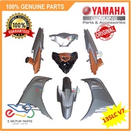 135LC V7 BODY SET 135LC NEW 55DC COVER SET MAT GRAY METALLIC MNM3 BODY SET [100% ORIGINAL YAMAHA] - 
