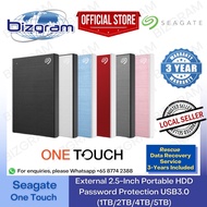 Seagate One Touch External 2.5-Inch Portable HDD Password Protection/Hard Drive/USB3.0 (1TB/2TB/4TB/5TB) 3Yr Wty