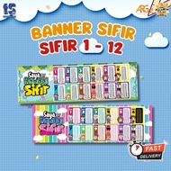 Banner Sekolah Jadual Sifir Matematik Keceriaan Kelas Bahan Bantu Mengajar BBM School Decoration