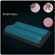 凝膠記憶棉枕頭【凝膠竹炭記憶枕絨布粉色1200g】