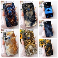 For Tecno Pop 5 Lte / Pop 5 Pro Casing BD4 BD4i BD4a BD4j BD4h Shockproof Cover Cool Cartoon Dragon 