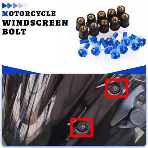 10PCS Windshield Fairing Bolts For SUZUKI BURGMAN 400 650 125 200 1998-2024 AN125 AN250 AN400 AN650 