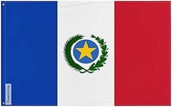 Pixelforma Flag of Paraguay from 1813 to 1840 in Various Sizes 100% Polyester Print with Double Hem 