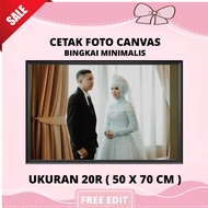 Minimalist 20R Canvas Photo Frame Printing (50x70cm)