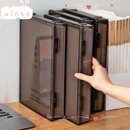 WINTE Certificate Storage Box, Plastic Transparent A4 File Box,  A4 Multifunctional Dustproof Data S
