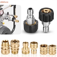 [dddxce] Pressure Washer Adapter Set Quick Disconnect Kit M22 Swivel To 3/8'' Quick Connect 3/4" To 