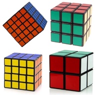 SET OF 4 Rubiks Cube Speed Puzzle Magic 2x2 3x3 4x4 5x5 Kids Toy Game Gift NEW