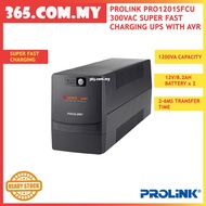 PROLiNK PRO1201SFCU 300VAC Super Fast Charging UPS with AVR
