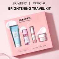 SKINTIFIC Brightening 5X Ceramide Travel Kit Skincare Moisturizer Cleanser Package Soothing toner Se