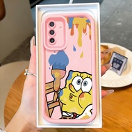Casing hp for Samsung A17 4G A17 5G M17 5G F17 5G Case Painter's sponge pattern Kasing silicone Cesi