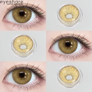 Eyeshare 1pair Estonia Brown Contact Lenses Gray Natural Contact Lens Beauty Eye Makeup Yearly
