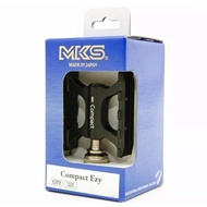 MKS Conpact Ezy Pedals Colours: Titanium and Black for Road Bike, Trifold eg Brompton, Aceoffix, Pikes, 3Sixty