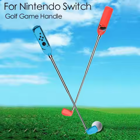 Golf Clubs for Nintendo Switch Mario Golf Super Rush 2021 Adjustable Handle Grip Compatible with for
