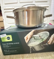 GreenPan 18/10 不鏽鋼易去水湯鍋連玻璃蓋 18cm 2L