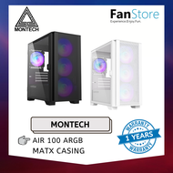 FANSTORE MONTECH AIR 100 ARGB MATX Case - Black / White PC Desktop Casing