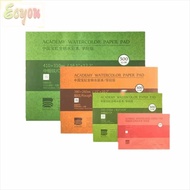ECYOU Watercolor Paper Block, 300g 20 Sheets Watercolor Sketchbook,  100% Cotton Art Paper 32K 16K 8