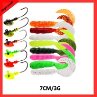Gewang Soft Plastic SP 7cm 3g Curly Tail Gewang Zman Geli-geli SP Berudu Killer Haruan Sebarau
