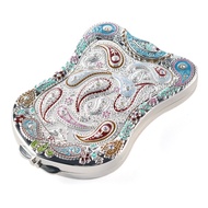 Jinvun Antique-Like Compact Mirror Durable Travel Purse Makeup Mirror with Luxury Vintage Design, Sh