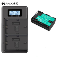 CITYORK แบตเตอรี่  LP E6 LPE6 LP-E6 E6N + เครื่องชาร์จแบบ Dual LCD สำหรับ Canon EOS 5DS R / 5D2 / 5D