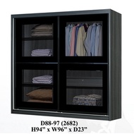 Almari Baju Almari Pakaian Wardrobe 8x8 kaki