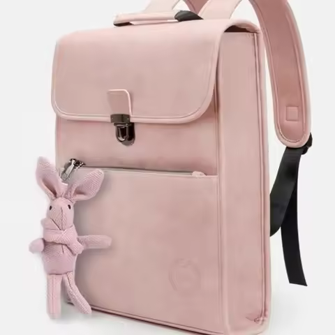 Fashion Travel Backpacks for Women Laptop 15.5 Inch Bag Female Soft Leather Backpack Simple Luxury D