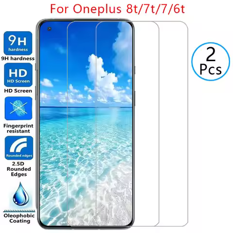 screen protector for oneplus 8t 7t 7 6t protective tempered glass on one plus 6 8 t t6 t7 t8 film on