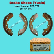 Yusin Brake Shoes Set For Isuzu Invader TFS, TFR OEM Replacement Part
