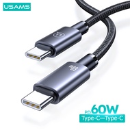 USAMS PD30W Loại C đến Lightning Cable/PD60W Loại C đến Loại C Cáp dữ liệu sạc nhanh cho iPhone Andr