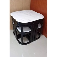 Space Saver Marble Dining Set