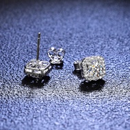 2Ct 1Ct Moissanite Diamond Ear Studs Earring Pass Test Stud Earrings For Women ring rings